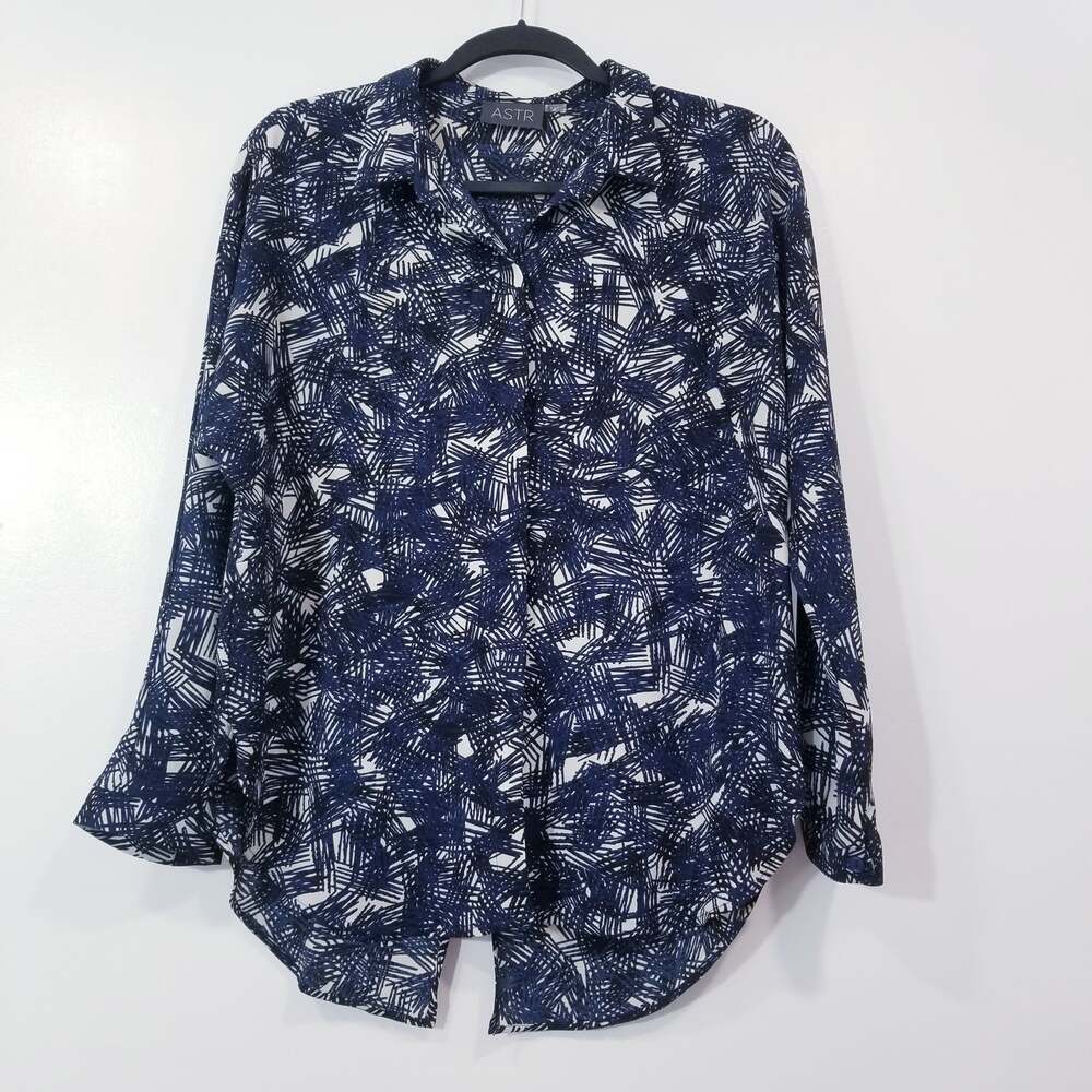 ASTR Button Front Blouse - Picture 1 of 10
